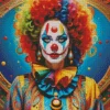 Cool Female Clown Diamond Painting