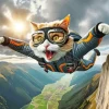 Cool Flying Cat Art Diamond Painting