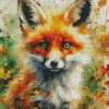 Cool Fox In Fall Diamond Painting