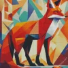 Cool Geometric Abstract Fox Diamond Painting