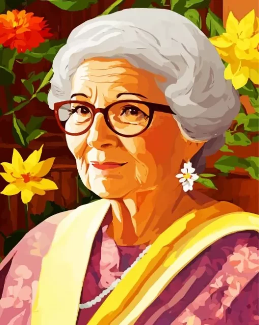 Cool Grandmother Diamond Painting