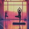 Cool People Practicing Yoga Art Diamond Painting