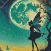 Cute Fairy Silhouette Diamond Painting