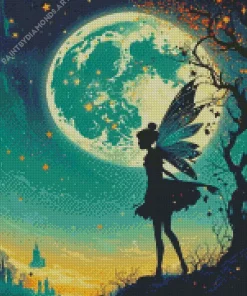 Cute Fairy Silhouette Diamond Painting