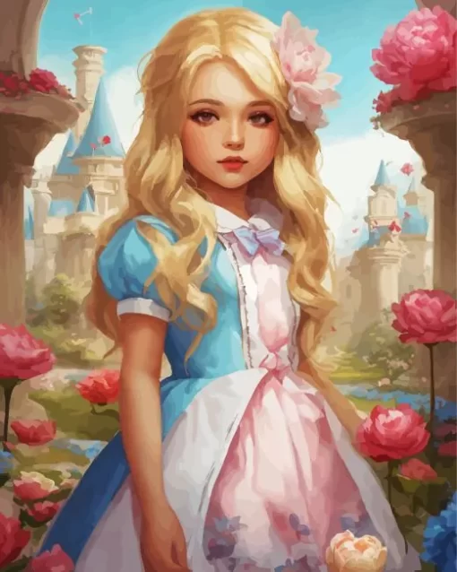 Cute Fantasy Art Little Girl Diamond Painting