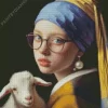 Cute Girl With Pearl Earring Diamond Painting