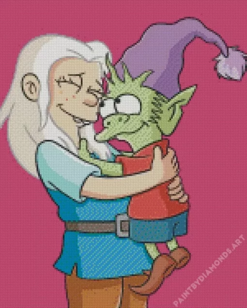 Disenchantment Bean And Elfo Diamond Painting