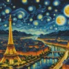 Eiffel Tower Van Gogh Art Diamond Painting