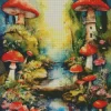 Fantasy Mushroom Land Diamond Painting