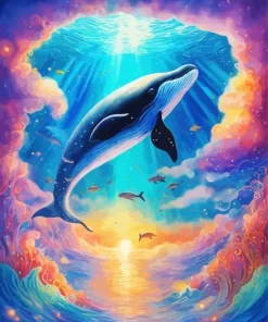 Fantasy Whale Diamond Painting