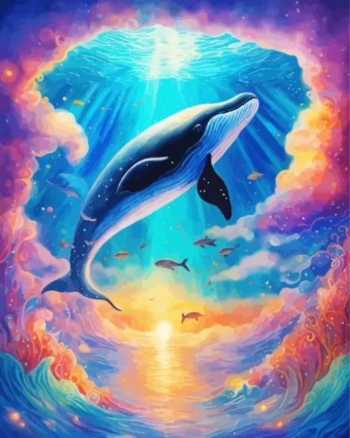 Fantasy Whale Diamond Painting