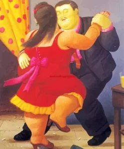 Fat Couple Dancing Diamond Painting