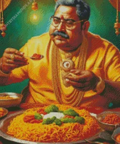 Fat Indian Man Diamond Painting