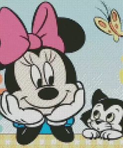 Figaro And Minnie Diamond Painting