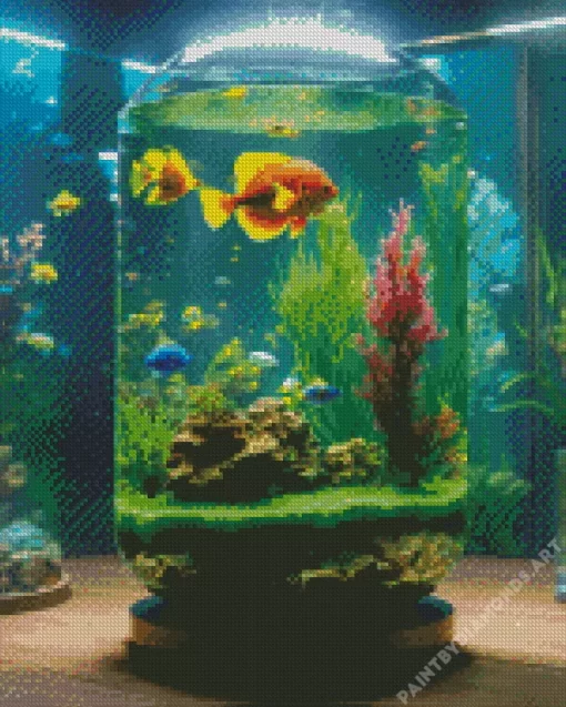 Fish Tank Art Diamond Painting