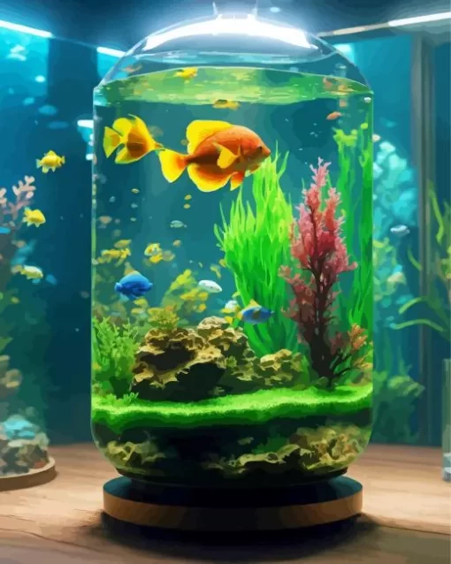 Fish Tank Art Diamond Painting