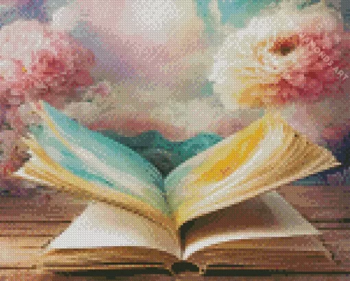 Floral Fantasy Book Diamond Painting