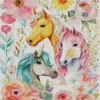 Flowers And Horses Diamond Painting