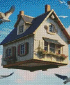 Flying House Diamond Painting