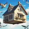 Flying House Diamond Painting