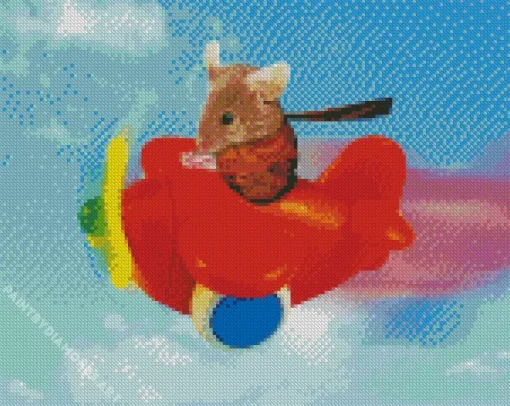 Flying Mouse Diamond Painting