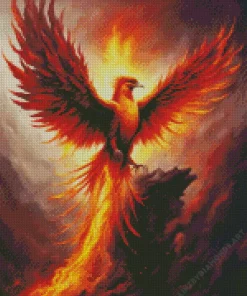 Flying Phoenix Bird Diamond Painting