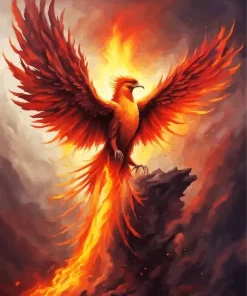 Flying Phoenix Bird Diamond Painting