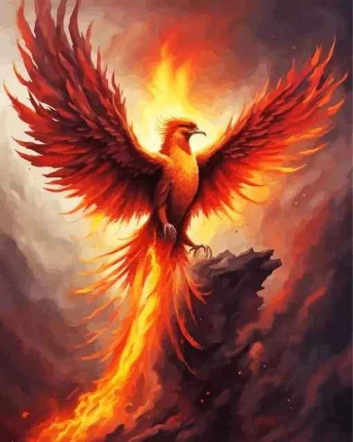 Flying Phoenix Bird Diamond Painting