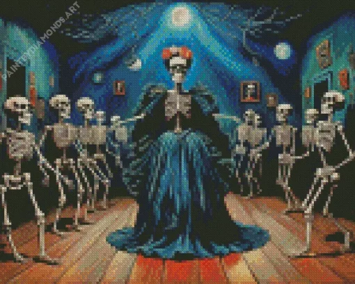 Frida Kahlo Skull Art Diamond Painting