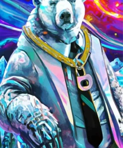 Gangster Polar Bear Diamond Painting