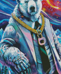 Gangster Polar Bear Diamond Painting