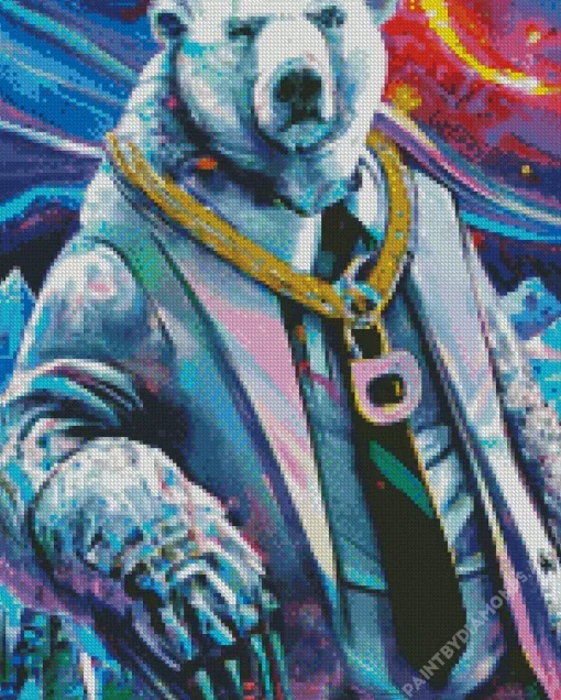 Gangster Polar Bear Diamond Painting