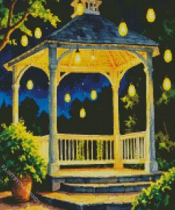 Gazebo And Lights Diamond Painting