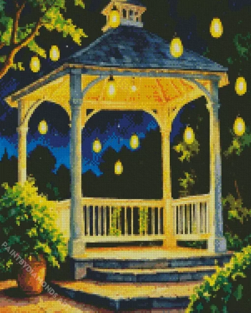 Gazebo And Lights Diamond Painting