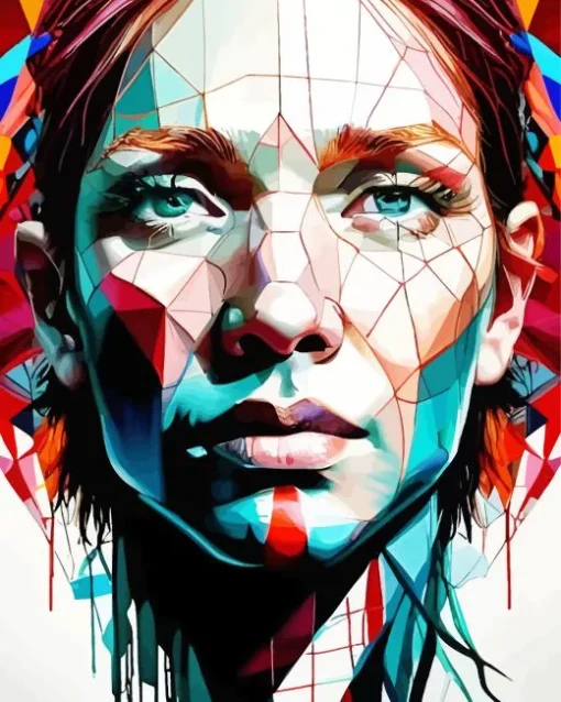 Geometric Face Diamond Painting