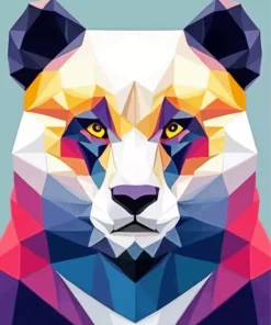 Geometric Panda Diamond Painting