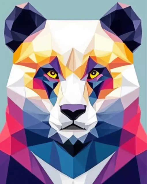 Geometric Panda Diamond Painting