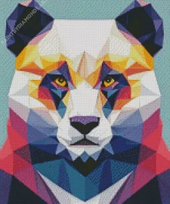 Geometric Panda Diamond Painting