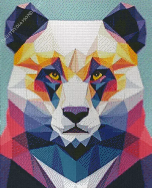 Geometric Panda Diamond Painting