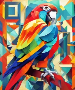 Geometric Parrot Art Diamond Painting