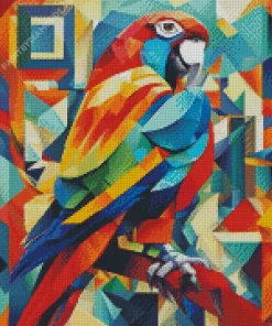 Geometric Parrot Art Diamond Painting