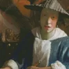 Girl With A Flute By Johannes Vermeer Diamond Painting