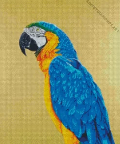 Gold And Yellow Macaw Diamond Painting