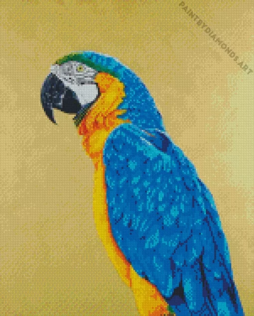 Gold And Yellow Macaw Diamond Painting