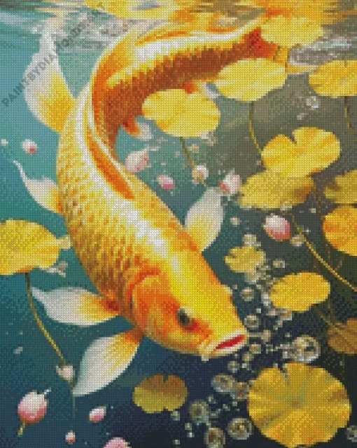 Golden Koi Diamond Painting