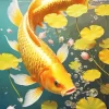 Golden Koi Diamond Painting