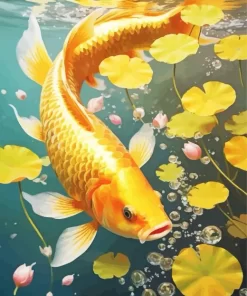 Golden Koi Diamond Painting