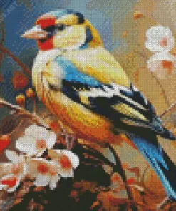 Goldfinch Bird Art Diamond Painting