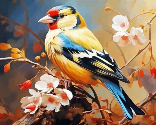 Goldfinch Bird Art Diamond Painting