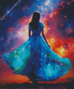 Lonely Galaxy Girl Diamond Painting